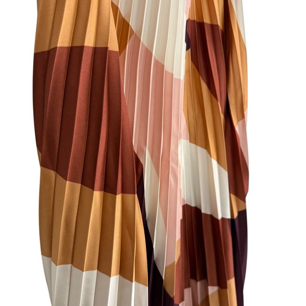Worthington Satin Pleated Elastic Waist Pull On Skirt Maxi Log Womens sz XL - Picture 3 of 16